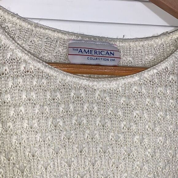 Vintage Cream Sleeveless Sweater Women’s Size Medium - Picture 7 of 16